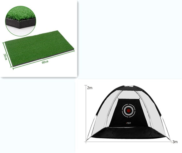 Tenda de treino de golfe com rede, gaiola de treino de golfe para jardim ou gramado, equipamento de treino de golfe em tela para uso externo.