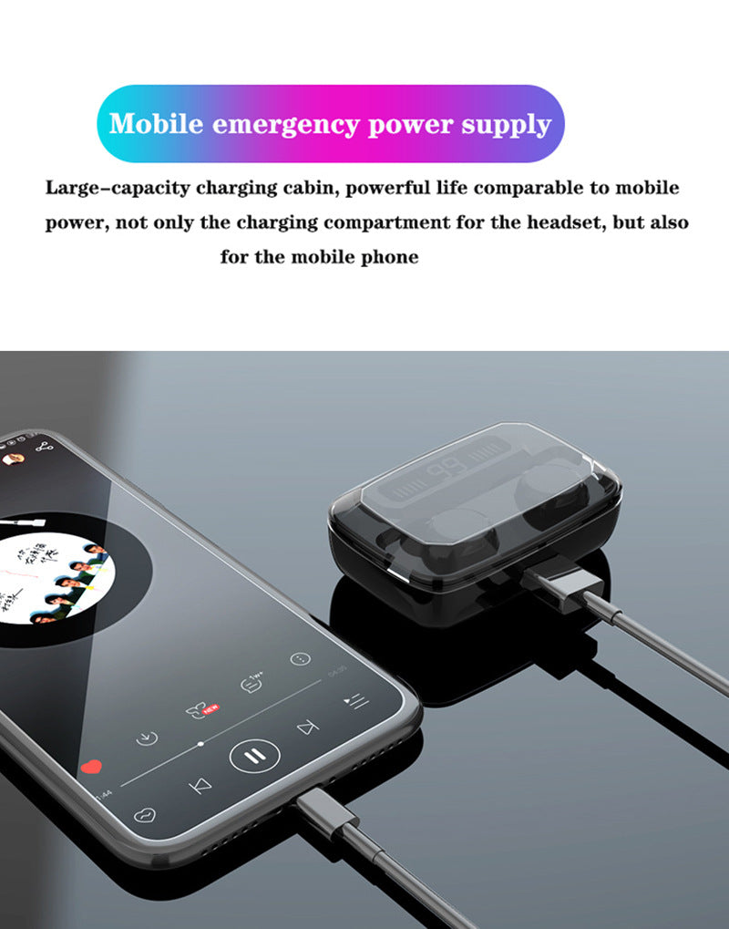 Fone de ouvido sem fio Bluetooth