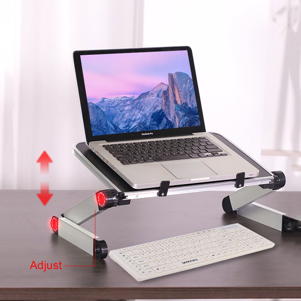 Suporte dobrável para laptop, suporte ergonômico para tablet e laptop para mesa.