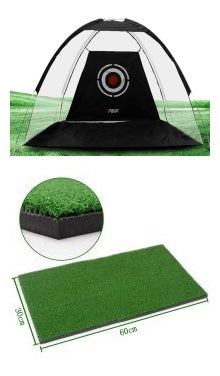 Tenda de treino de golfe com rede, gaiola de treino de golfe para jardim ou gramado, equipamento de treino de golfe em tela para uso externo.