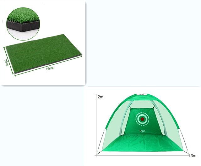 Tenda de treino de golfe com rede, gaiola de treino de golfe para jardim ou gramado, equipamento de treino de golfe em tela para uso externo.
