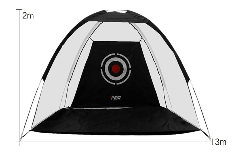 Tenda de treino de golfe com rede, gaiola de treino de golfe para jardim ou gramado, equipamento de treino de golfe em tela para uso externo.