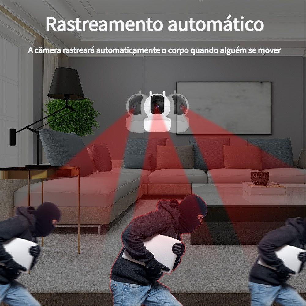 Câmera de Segurança Yoosee Panorâmica IP em formato de Lâmpada Wifi 1080p (Branca)