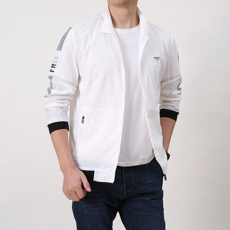 Jaqueta Masculina de Verão Novo Estilo com Proteção Solar