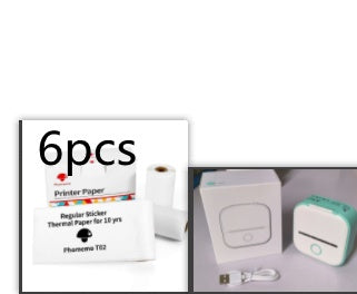 Impressora portátil mini térmica de etiquetas, impressora fotográfica doméstica, impressora para estudantes, impressora de questões erradas, mini impressora de etiquetas compatível com Bluetooth, etiqueta de preço