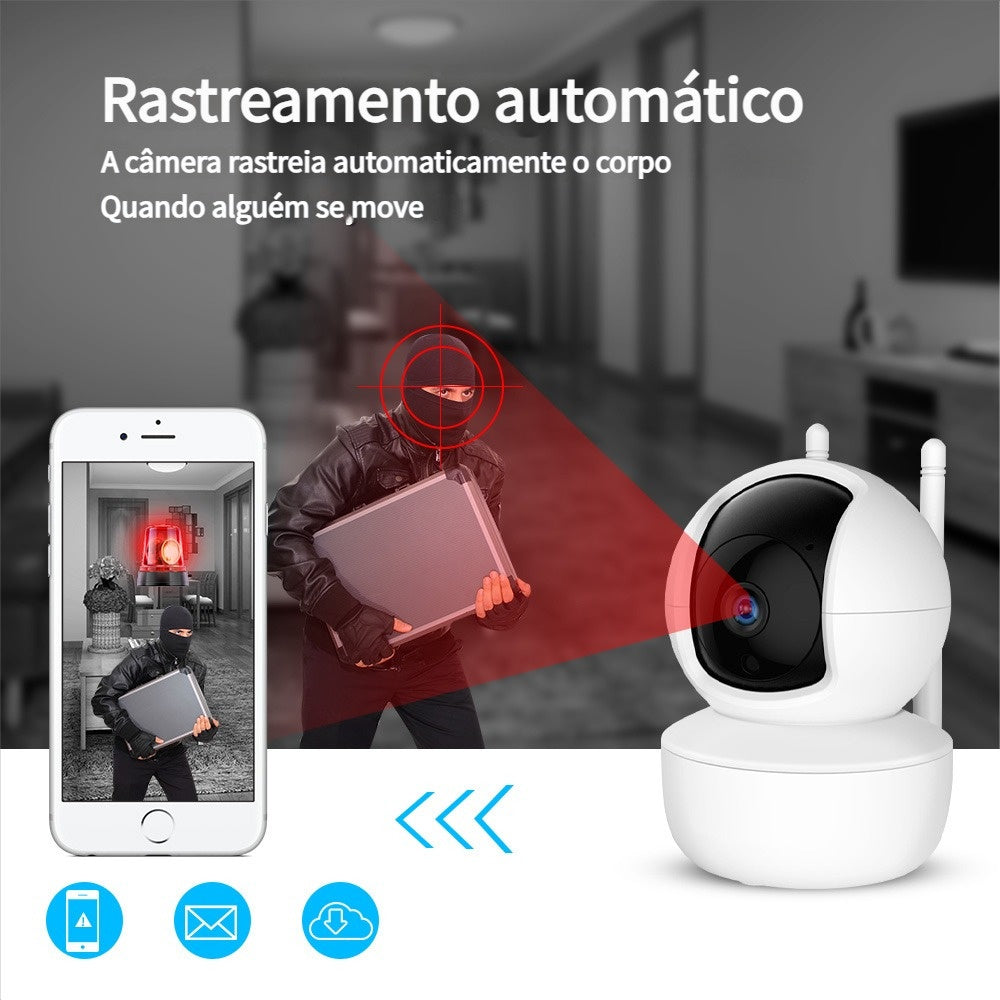 Câmera de Segurança Yoosee Panorâmica IP em formato de Lâmpada Wifi 1080p (Branca)