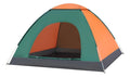 Barraca de camping automática e impermeável Bounce para 1 pessoa - Verde com detalhes em laranja