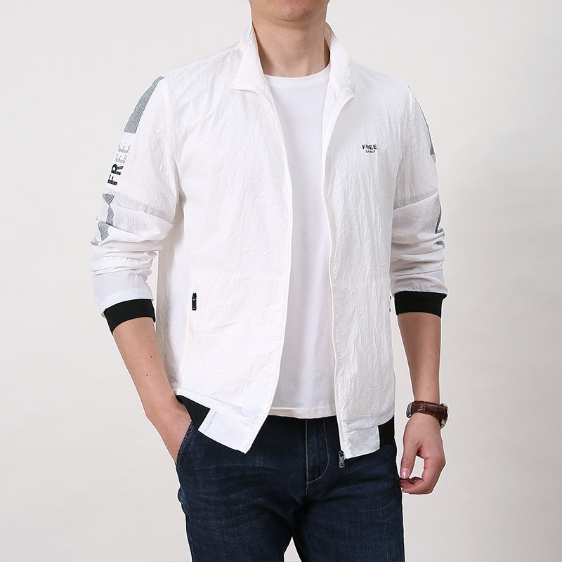 Jaqueta Masculina de Verão Novo Estilo com Proteção Solar