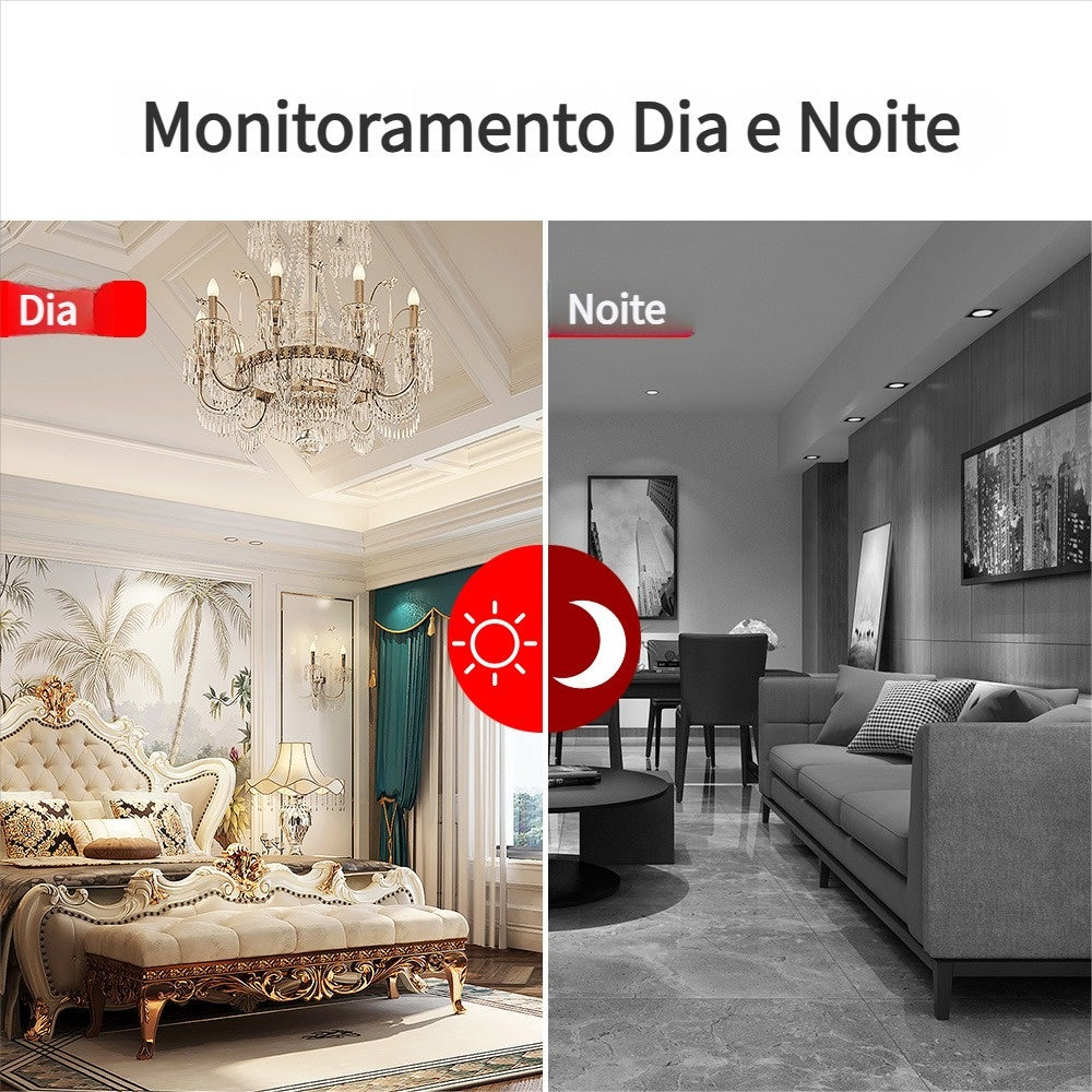 Câmera de Segurança Yoosee Panorâmica IP em formato de Lâmpada Wifi 1080p (Branca)