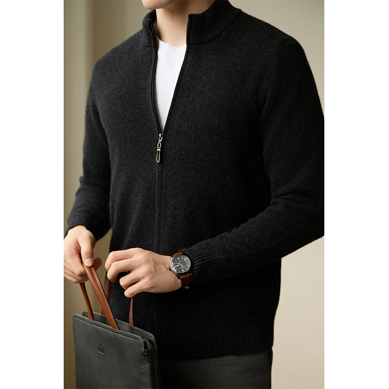 Jaqueta Casual Tricô Masculina Nova de Negócios Outono/Inverno