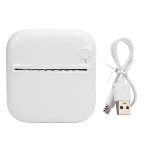 Mini impressora de adesivos, impressora térmica de bolso, impressão em preto e branco sem tinta, máquina portátil para fazer adesivos para casa, escola e escritório.
