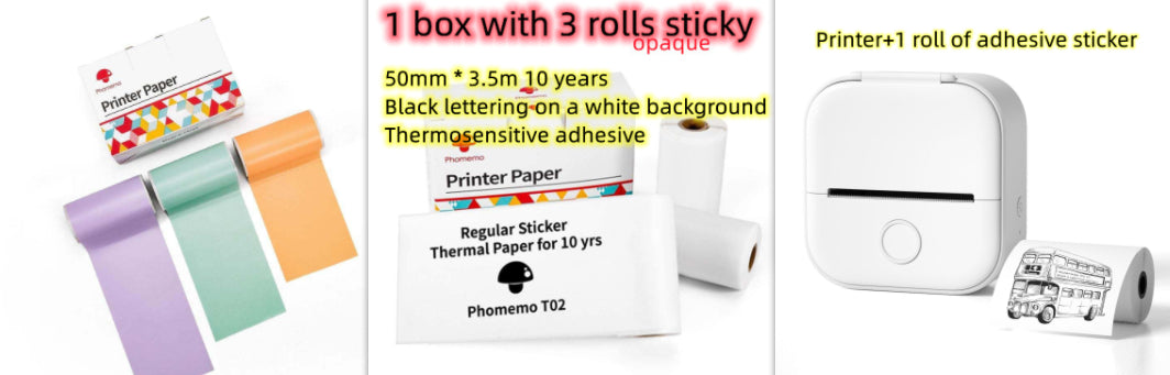 Impressora portátil mini térmica de etiquetas, impressora fotográfica doméstica, impressora para estudantes, impressora de questões erradas, mini impressora de etiquetas compatível com Bluetooth, etiqueta de preço