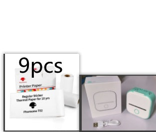 Impressora portátil mini térmica de etiquetas, impressora fotográfica doméstica, impressora para estudantes, impressora de questões erradas, mini impressora de etiquetas compatível com Bluetooth, etiqueta de preço