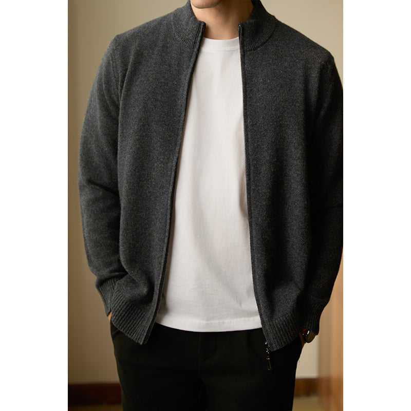 Jaqueta Casual Tricô Masculina Nova de Negócios Outono/Inverno