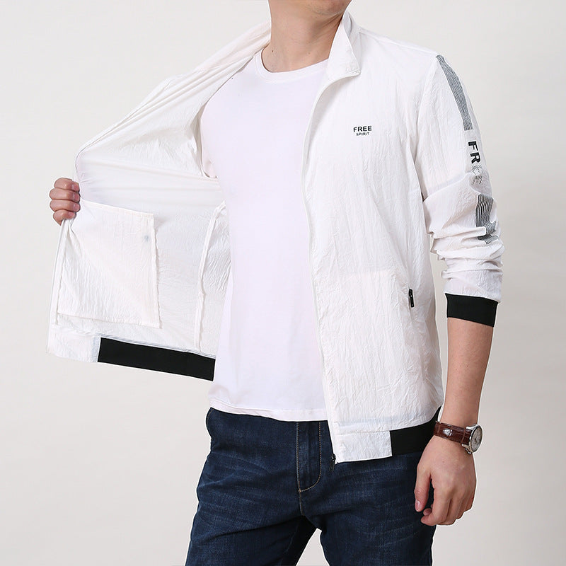 Jaqueta Masculina de Verão Novo Estilo com Proteção Solar